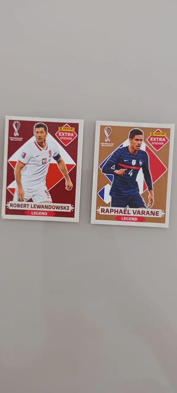  FIGURINHAS LEGENDS DA COPA DO MUNDO 2022