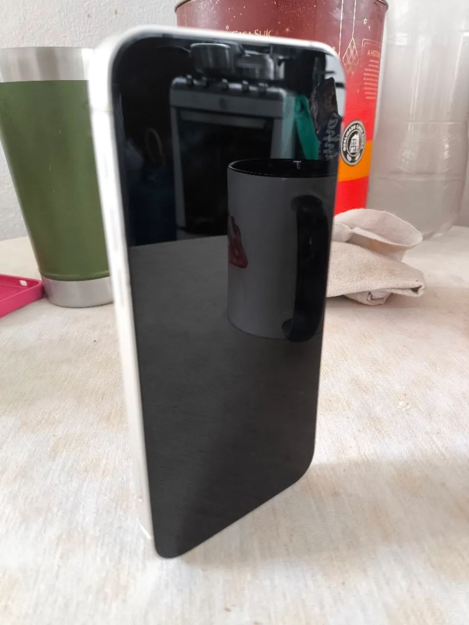Troca iPhone 12 branco 