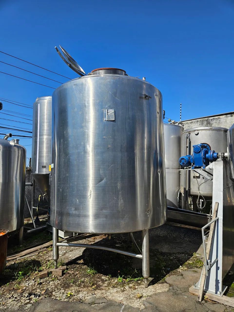Tanque reator inox 316 - 8.000 litros 