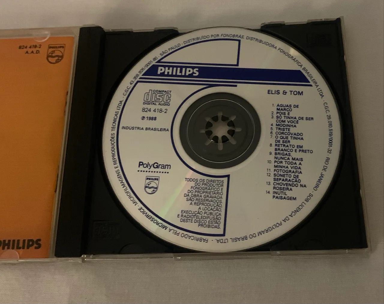cd Elis e Tom ótimo estado raridade Excelente Estado - Foto 2