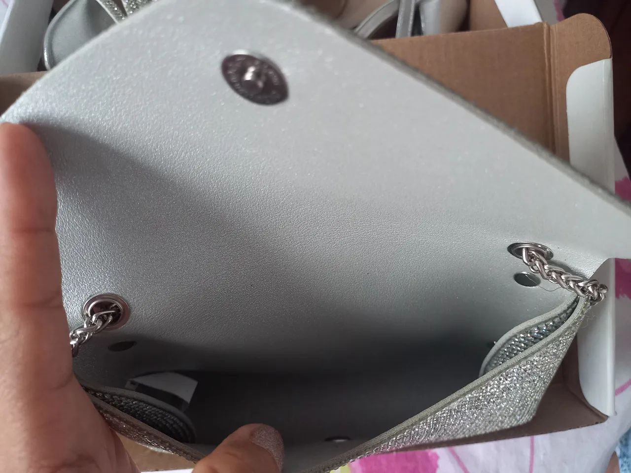 Bolsa social com strass - Foto 4