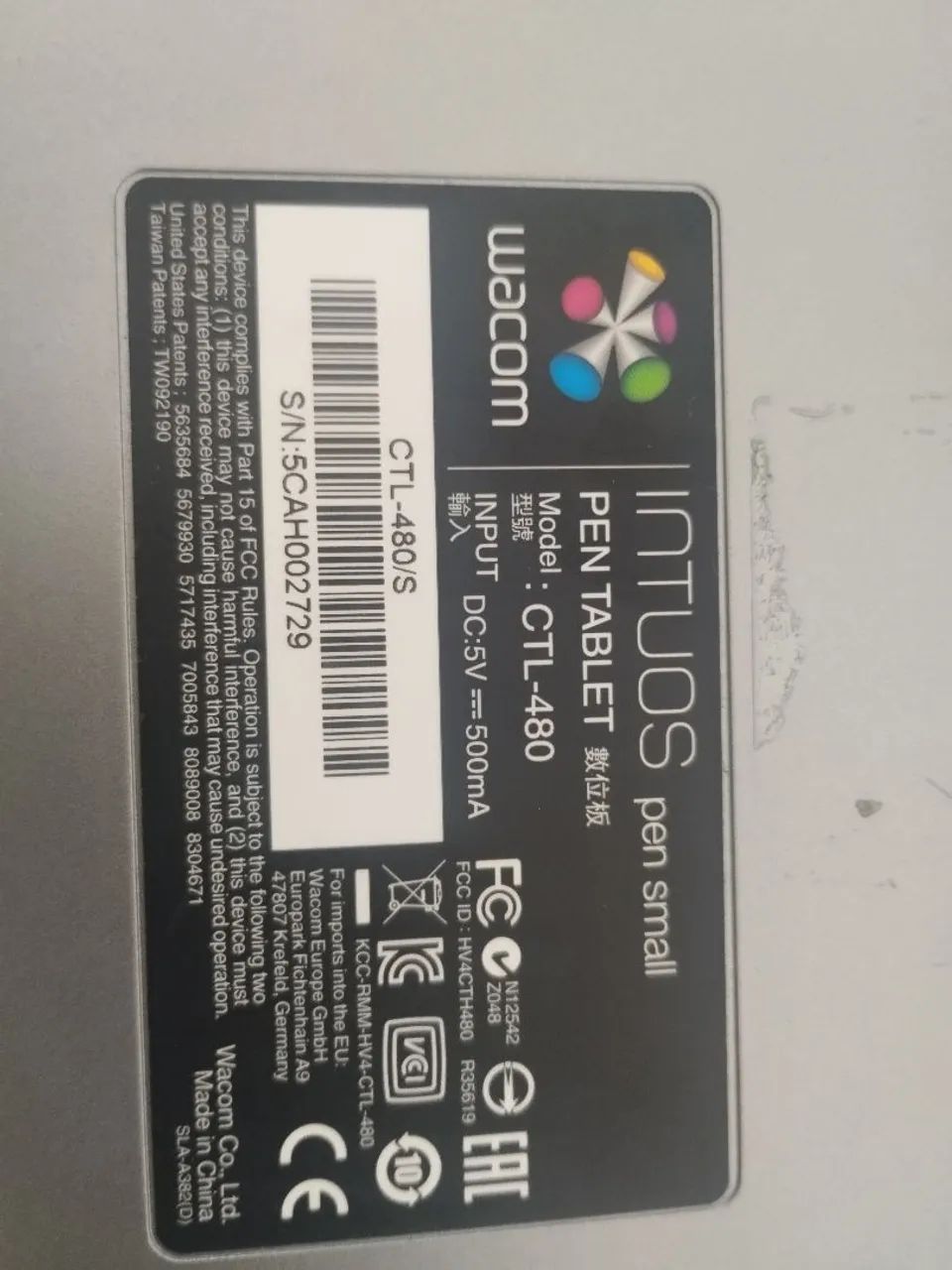 Mesa digitalizadora tablet INTUOS WACOM - modelo CTL-480 - Foto 4