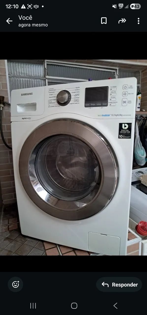 Máquina lava e saca sansung 10 kg