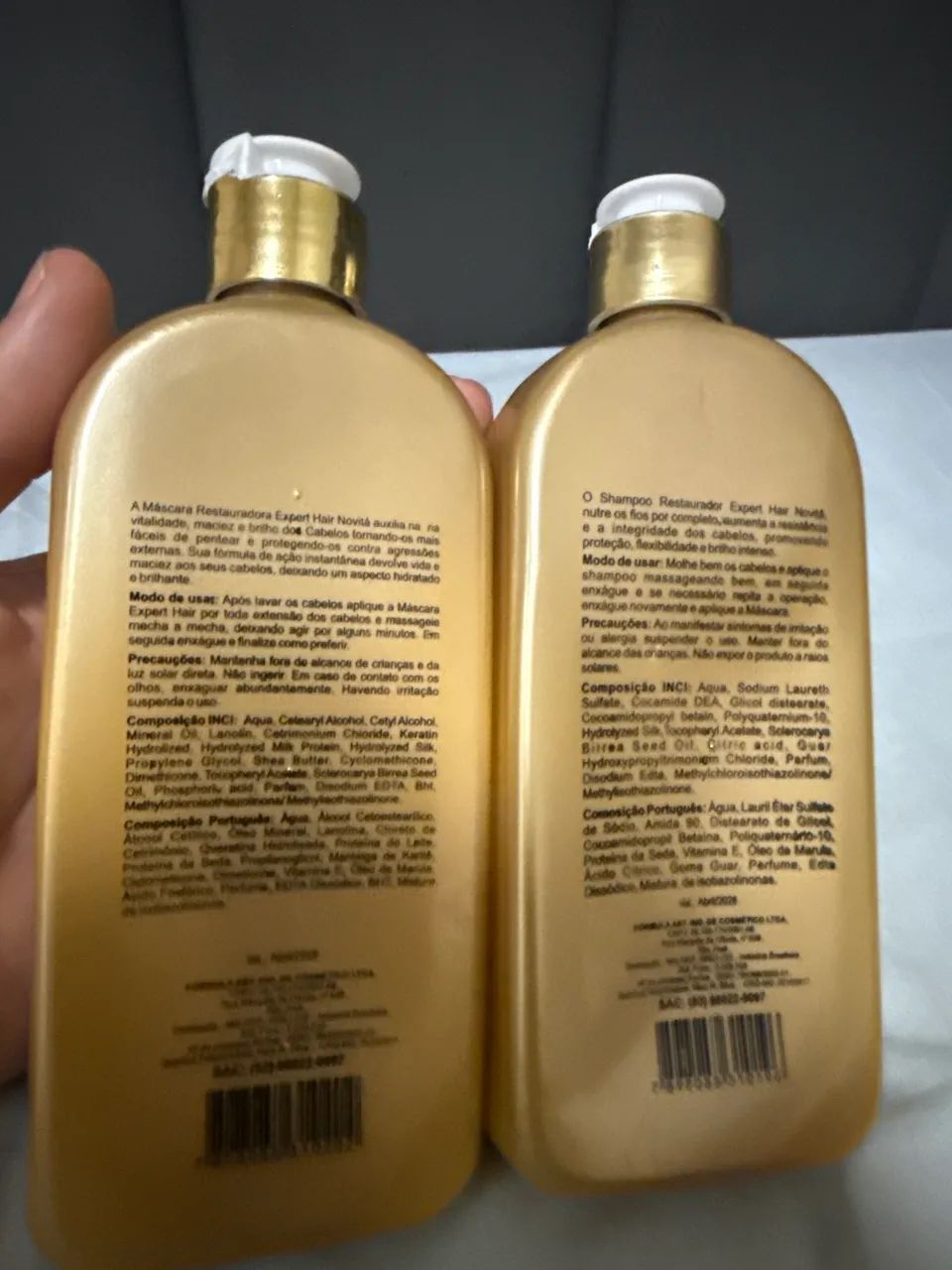 Shampoo e máscara hidratação Novita  - Foto 4