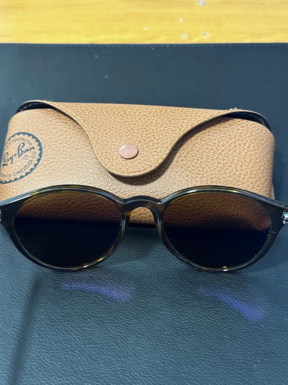 Óculos Rayban Marrom Polarizado - Foto 4
