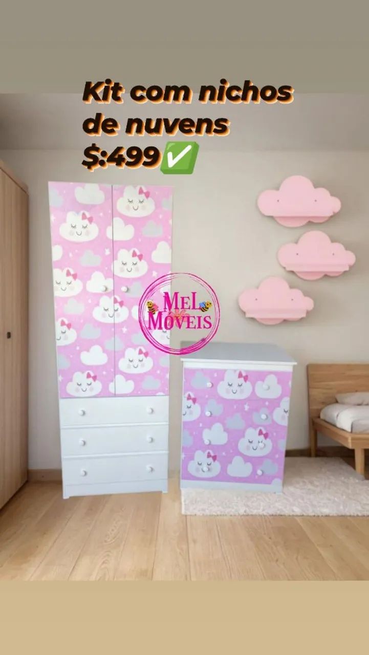 Kit infantil completo personalizado + 3 prateleiras de brinde  - Foto 6