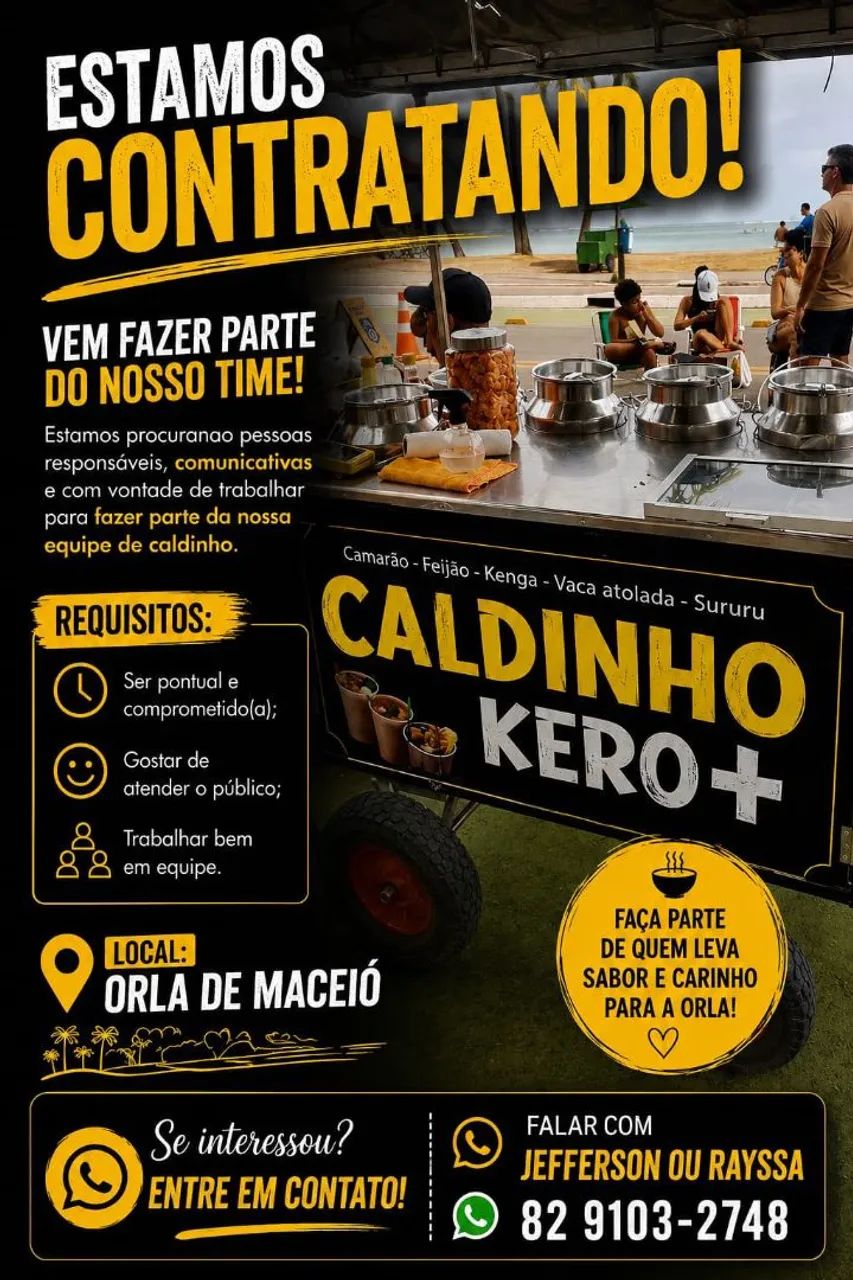 Vaga para trabalhar 