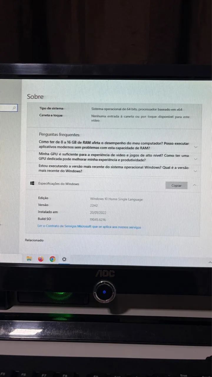 Computador de mesa 
