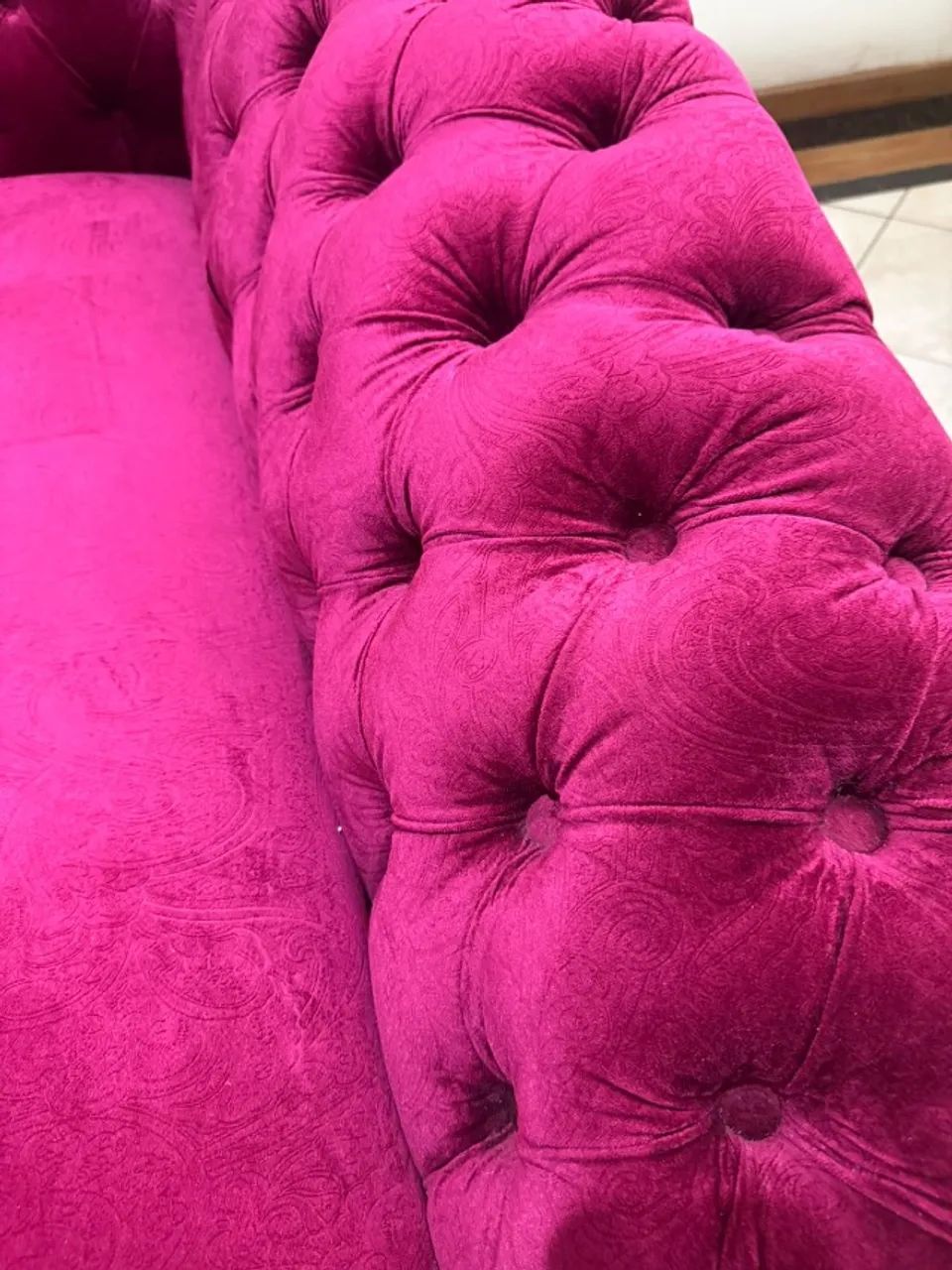 diva recamier puff poltrona banco veludo classico - Foto 4