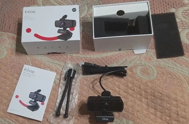 FIFINE K420 Webcam 2K 1440p USB com Microfone e Tampa de Privacidade - Foto 3