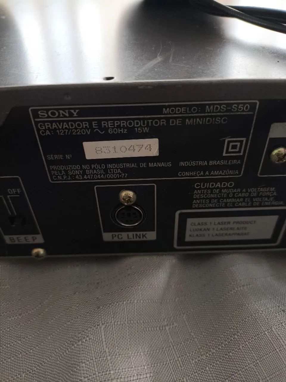 MD Sony MDS- S50 - Aparelhos de Som - Jundiaí do Sul, Jundiaí do