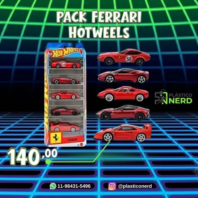 PACK FERRARI HOTWEELS