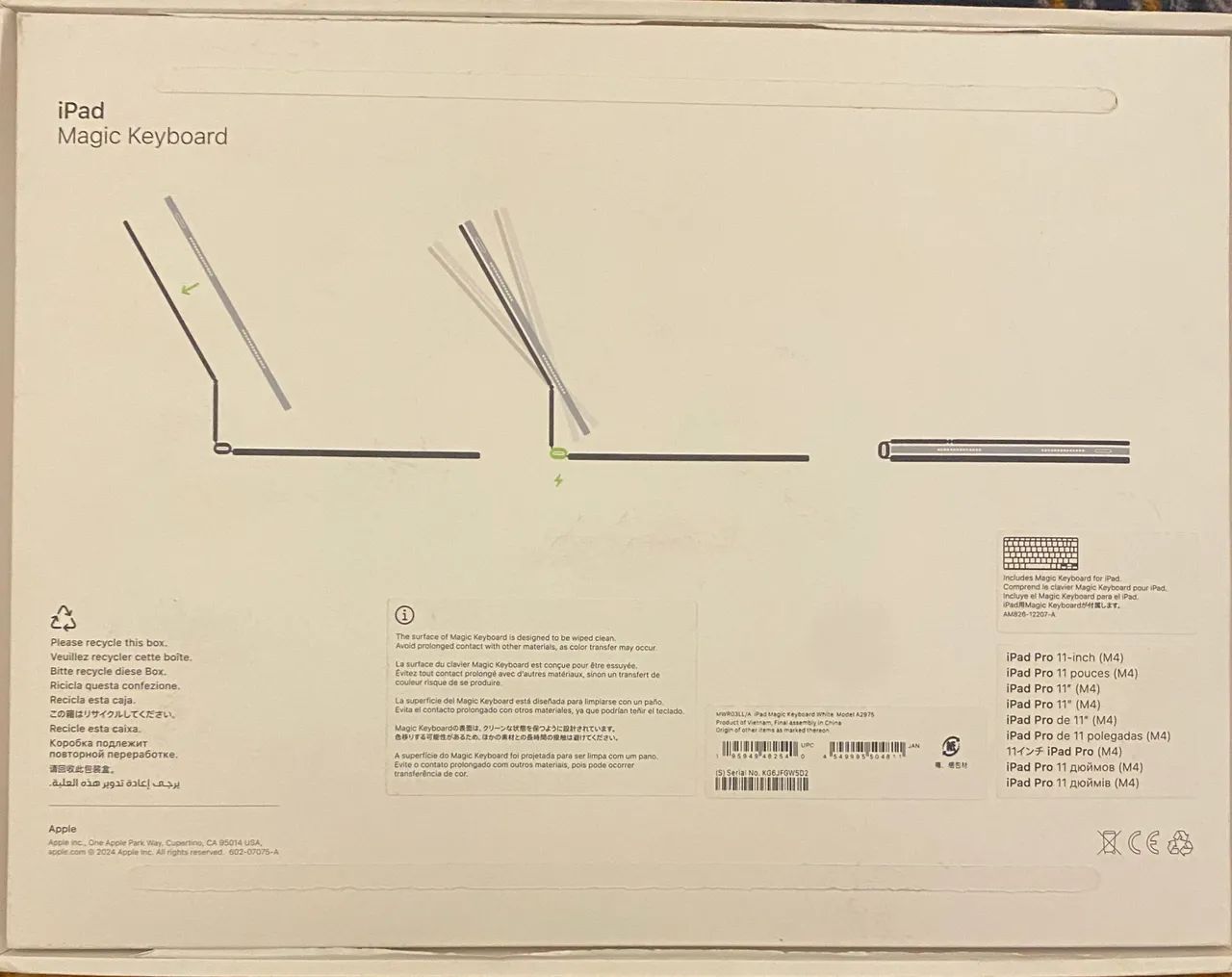 Magic Keyboard Apple iPad Pro 11 M4 Original - Novo Sem Uso - Foto 5