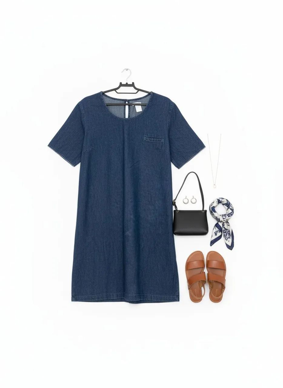 Vestido jeans Marisa tamanho 44