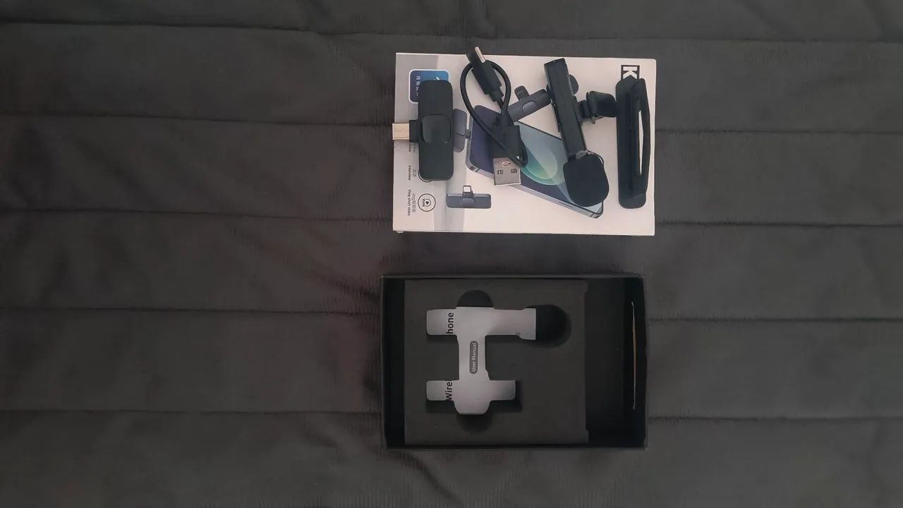Microfone de lapela K8+ mini teclado sem fio Inova
