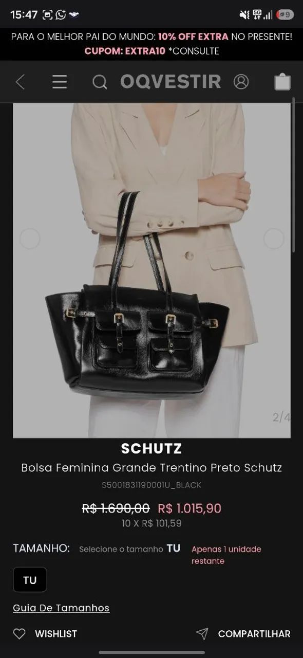PROMOÇÃO BOLSA SCHULTZ NOVA 
