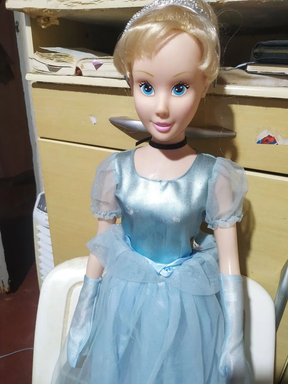 Boneca princesa cinderela Disney 70 centímetros  - Foto 2