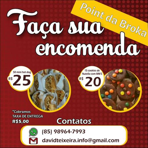 Mini hot-dog e Cookies