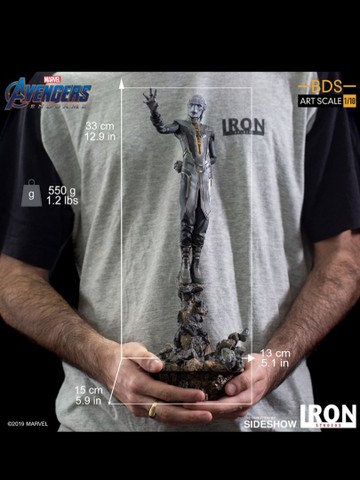 Black Order Ebony Maw Corvus Glaive Proxima Midnight Iron Studios Avengers Endgame  - Foto 2