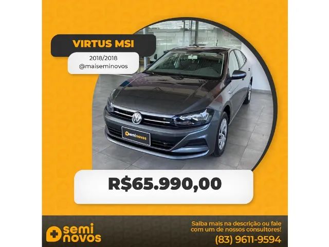 Carros na Web, Volkswagen Virtus 1.6 2018