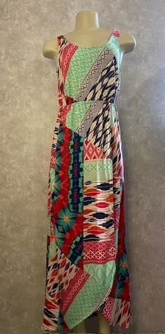 Vestido Estampado Verão Longo 