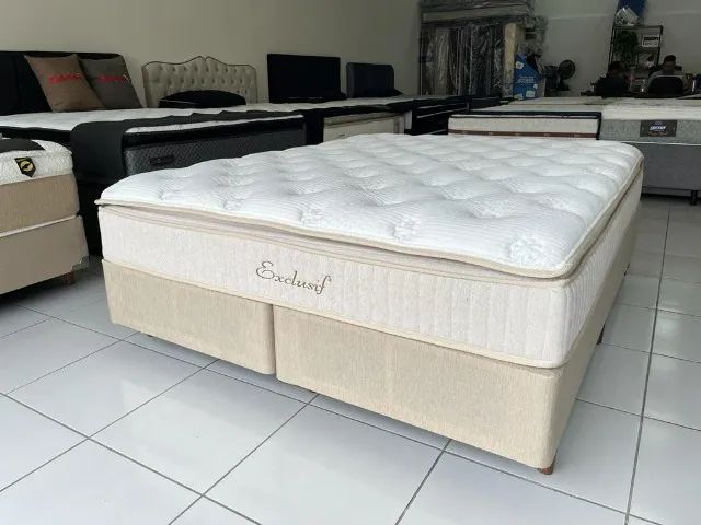 Cama Box Queen Size Pillow Top Macio Molas Ensacadas Marca Sankonfort Nova! - Foto 5