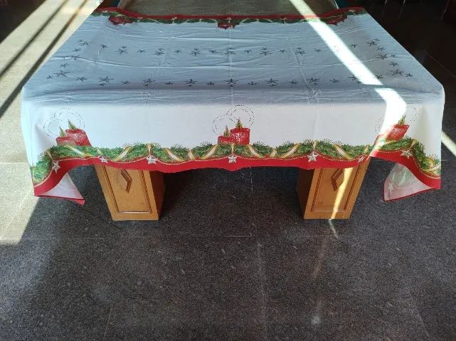 Toalha de mesa natalina Karsten- Anos 1990 - Foto 2