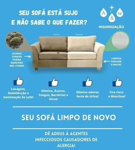 Limpeza e impermeabilização de sofás  - Foto 3