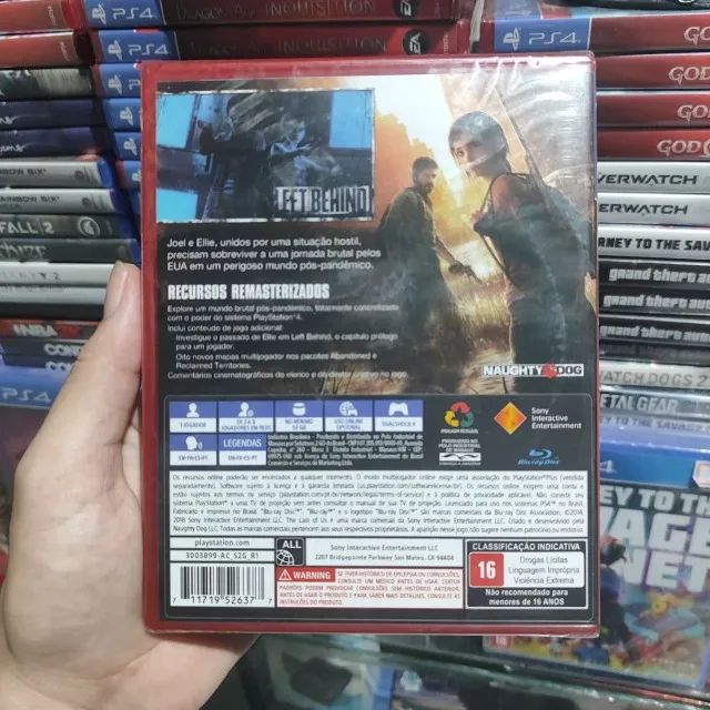 Jogo PS4 The Last Of Us Remasterizado em Midia Fisica LACRADA - Aceito OLXPAY e Faço Envio - Foto 2