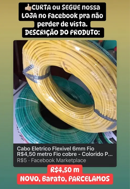 Rolos de Fio de Cobre 100m - Diversas Espessuras