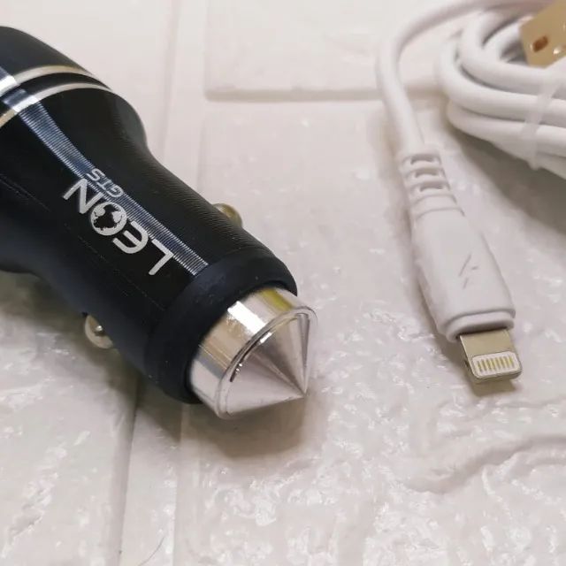 Carregador Veicular 6.1a Leon C06-i8 Iphone 2usb - Foto 4