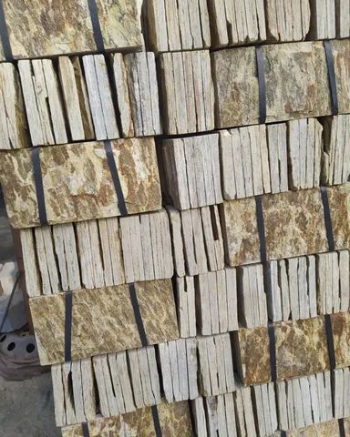 Piso Pedra Granito Madeira Amarelo