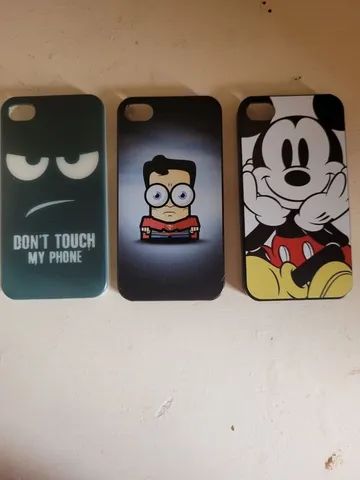 Conjunto 3 capinhas iPhone 4/4s