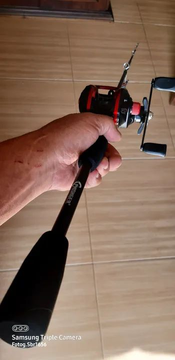 Kit King Return 1,80 + carretilha+ linha multifilamento  - Foto 4