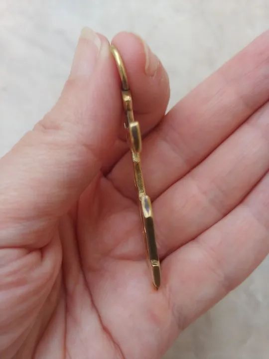 Pingente Tridente em Bronze, dourado - Foto 3