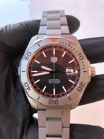 Rel gio Tag Heuer aquaracer Calibre 5 Bamford titanium