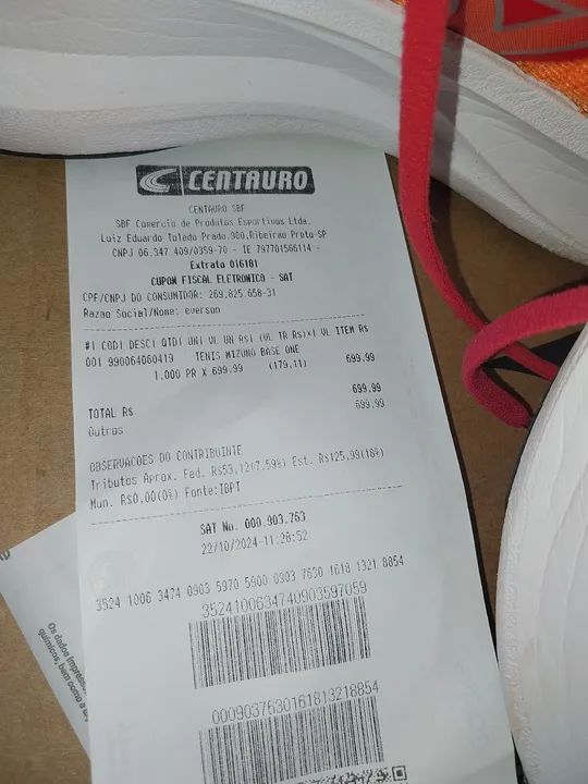 Tênis Mizuno Wave  - Vermelho e Laranja - Número 41 faco.rolo tbm. - Foto 4