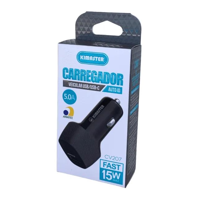 Carregador Veicular Turbo 15W CV207 - Kimaster cod: 3968 - Foto 3