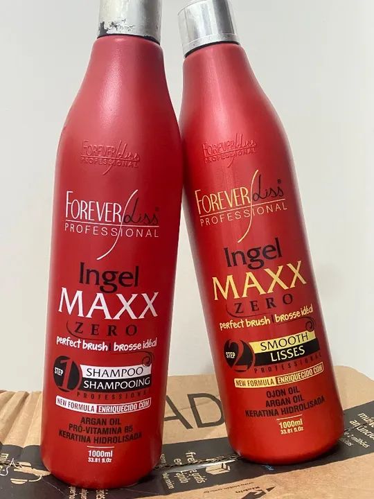 Kit Escova Semi Definitiva Zero 2x1Litro Forever Liss - Foto 2