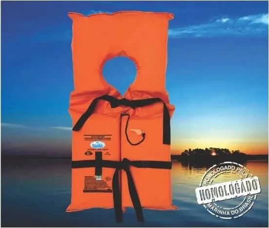 Colete Salva Vidas Homologado Classe III - Rios e Mares-Tam G 55 a 110k (Outr. tam. descr) - Foto 4