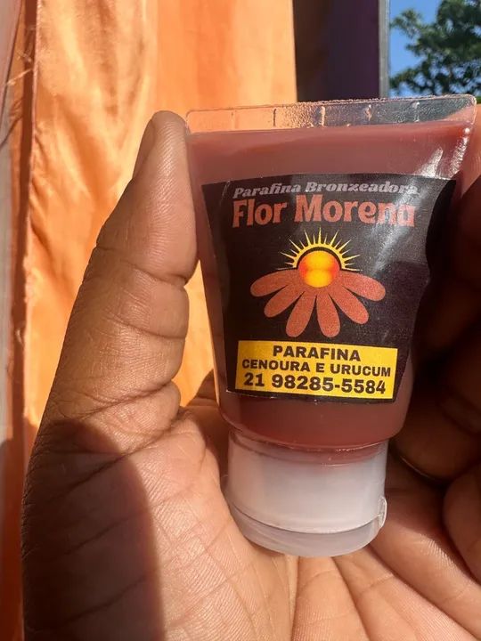 Parafina Bronzeadora Flor Morena - Cenoura e Urucum