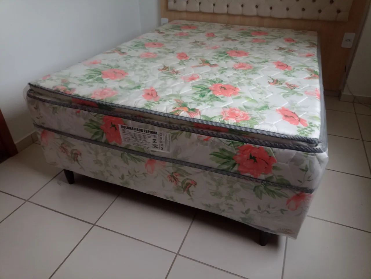 Cama Box Casal com Colchão de Espuma - Foto 3