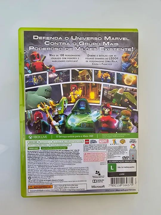 Lego Marvel Super Heroes Xbox 360 Jogos de Vídeo Game Jardim