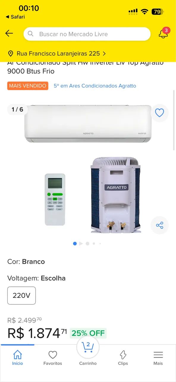 Ar-condicionado Agratto - Foto 2