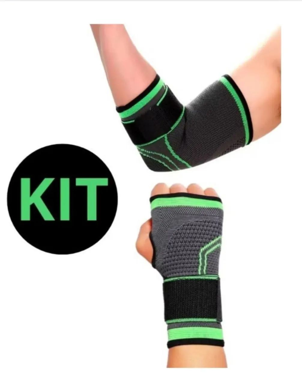 Kit de proteção para exercícios - Cotoveleira & Munhequeira