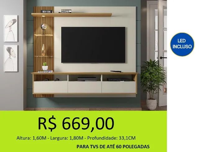 Painel para até 60 polegadas