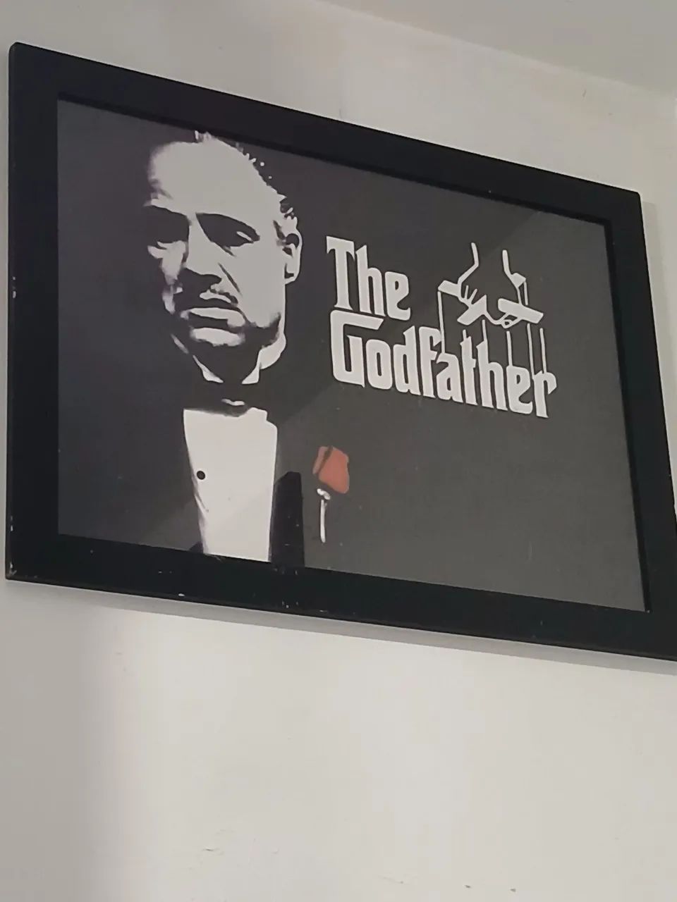 Quadro preto e branco poderoso chefao