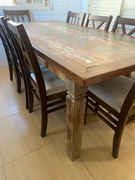 Mesa de Jantar de Madeira  - Foto 3