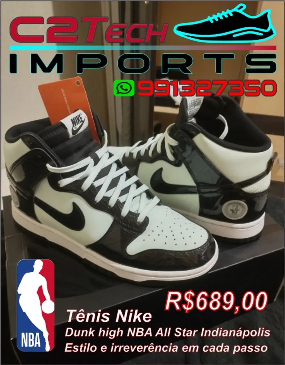 Tênis Nike NBA All Star Indianápolis. - Foto 2