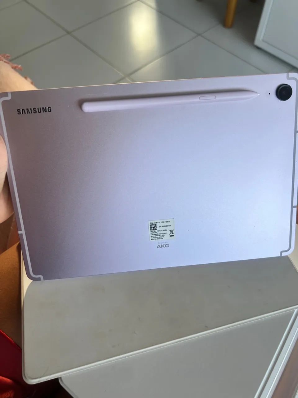 Tablet Samsung Galaxy Tab S9 FE Wifi, 128GB, 6GB RAM, Tela Imersiva de 10.9" Lavanda - Foto 3